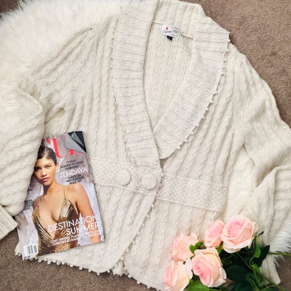 ANTHROPOLOGIE • Snowflake Cardigan Sweater - Picture 5 of 6